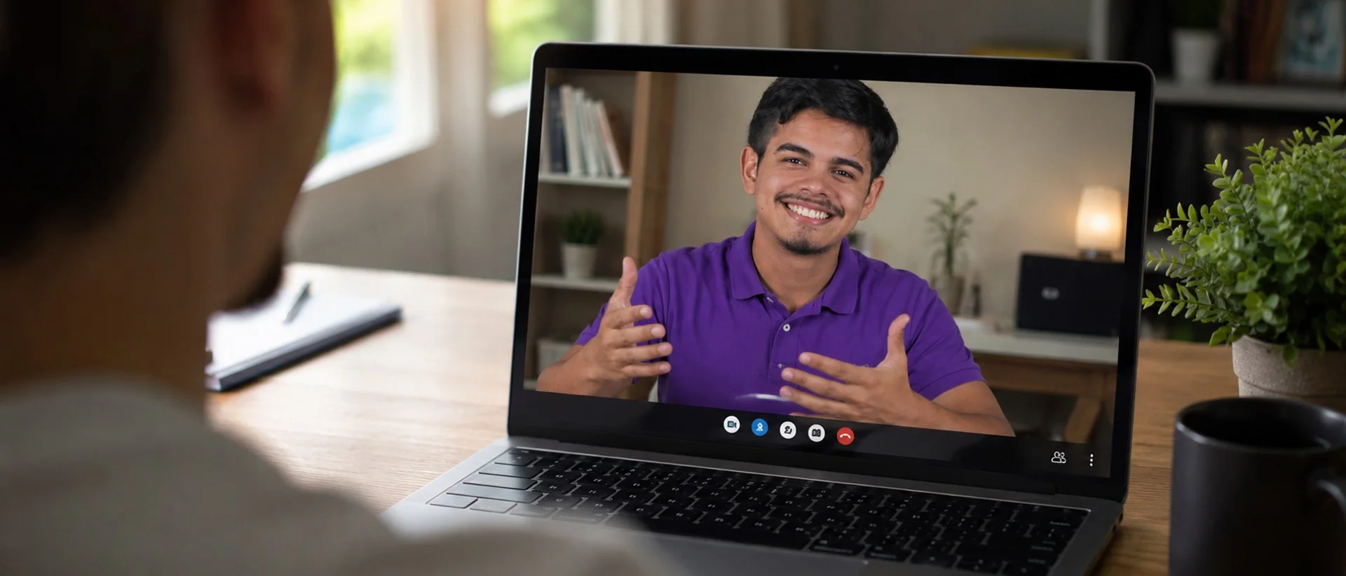 Videochamada de configuração